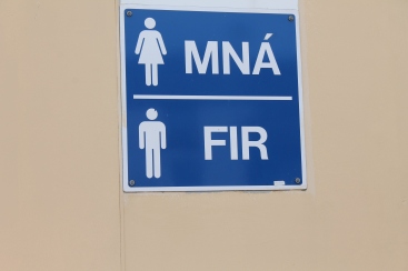 Bathroom sign in Gaelic