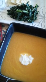 Home-made carrot soup